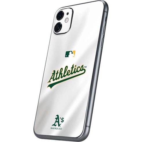 MLB Oakland Athletics Home Jersey iPhone 11 Skin