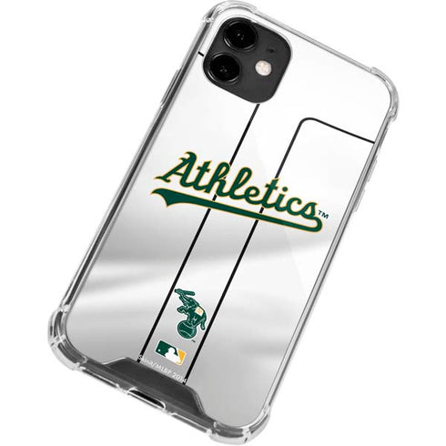 MLB Oakland Athletics Home Jersey iPhone 12 Clear Case