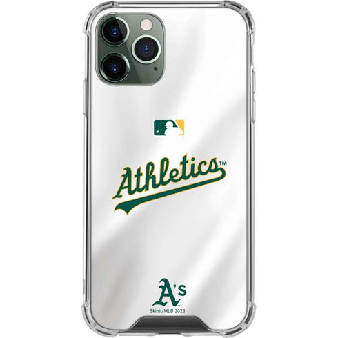MLB Oakland Athletics Home Jersey iPhone 12 Pro Clear Case