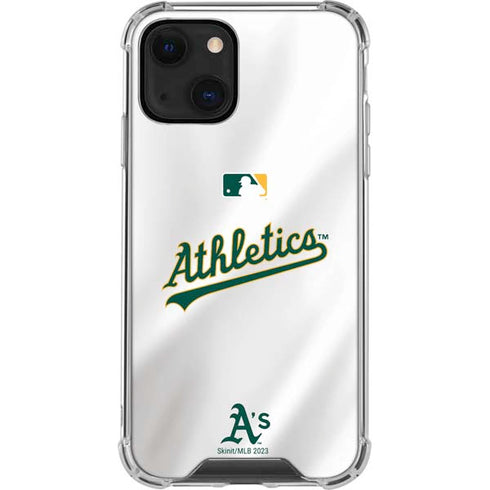 MLB Oakland Athletics Home Jersey iPhone 13 Mini Clear Case