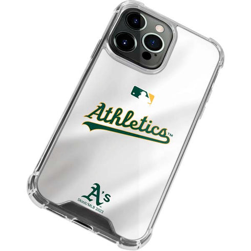 MLB Oakland Athletics Home Jersey iPhone 13 Pro Clear Case