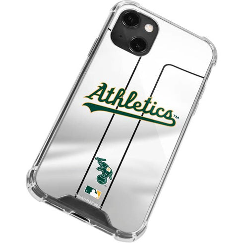 MLB Oakland Athletics Home Jersey iPhone 15 Plus Clear Case