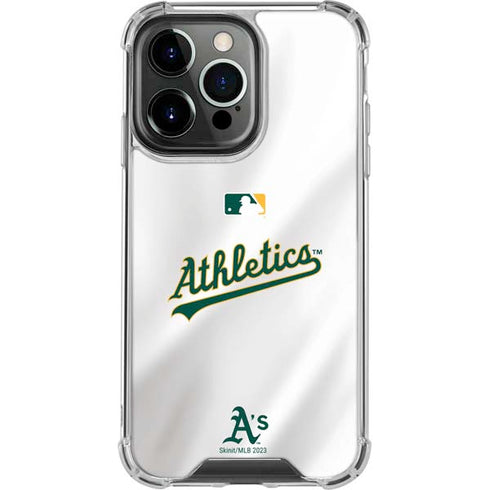 MLB Oakland Athletics Home Jersey iPhone 14 Pro Clear Case