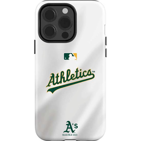 MLB Oakland Athletics Home Jersey iPhone 15 Pro Impact Case