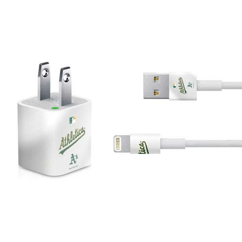 MLB Oakland Athletics Home Jersey iPhone Charger (5W USB) Skin