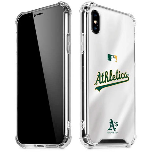 MLB Oakland Athletics Home Jersey iPhone XS Max Clear Case