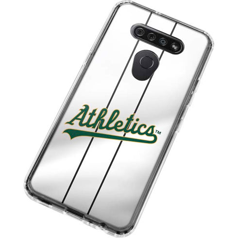 MLB Oakland Athletics Home Jersey LG K51/Q51 Clear Case