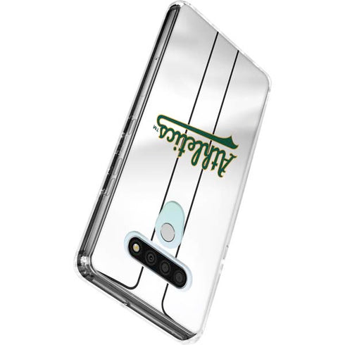 MLB Oakland Athletics Home Jersey LG Stylo 6 Clear Case