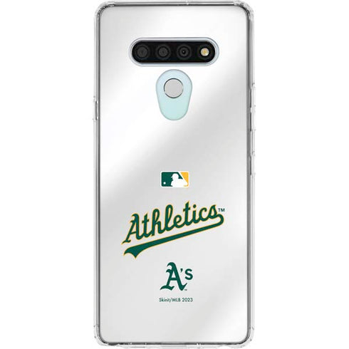 MLB Oakland Athletics Home Jersey LG Stylo 6 Clear Case