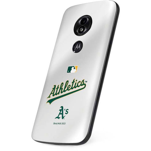 MLB Oakland Athletics Home Jersey Moto E5 Play Skin