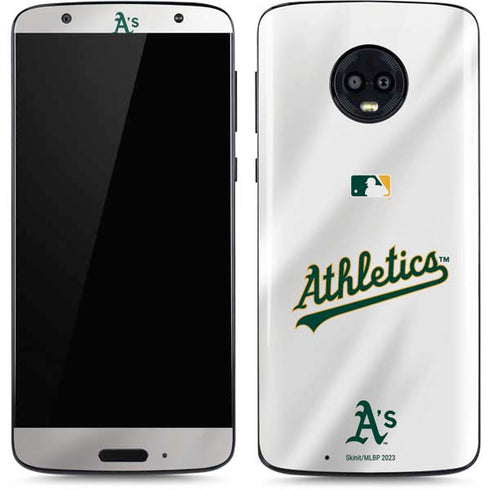MLB Oakland Athletics Home Jersey Moto G6 Skin