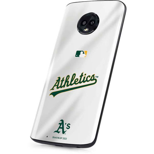 MLB Oakland Athletics Home Jersey Moto G6 Skin