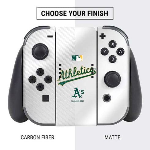 MLB Oakland Athletics Home Jersey Nintendo Switch Bundle Skin