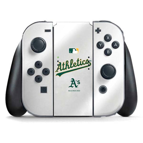 MLB Oakland Athletics Home Jersey Nintendo Switch (2017-2021) Joy-Con Controller Skin