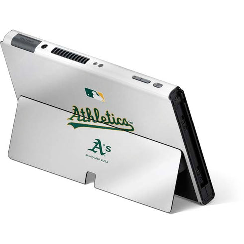 MLB Oakland Athletics Home Jersey Nintendo Switch OLED (2021) Skin