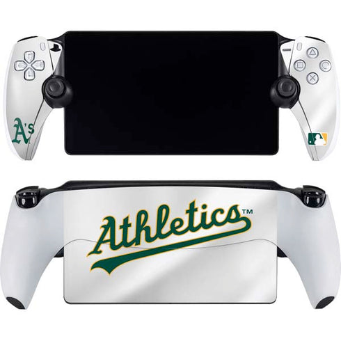 MLB Oakland Athletics Home Jersey PlayStation Portal Remote Player Skin