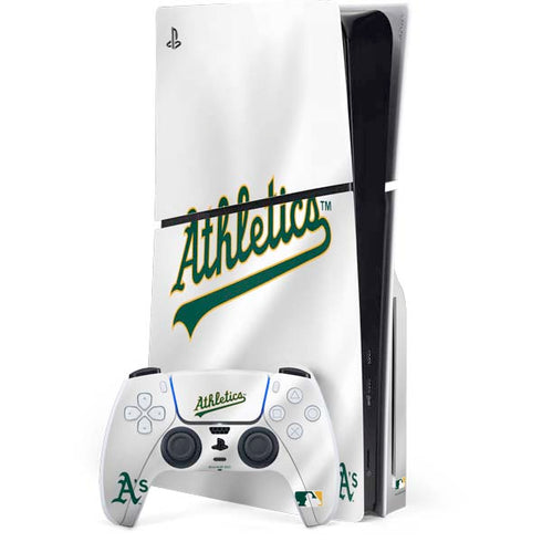 MLB Oakland Athletics Home Jersey PS5 Slim Disk Bundle Skin