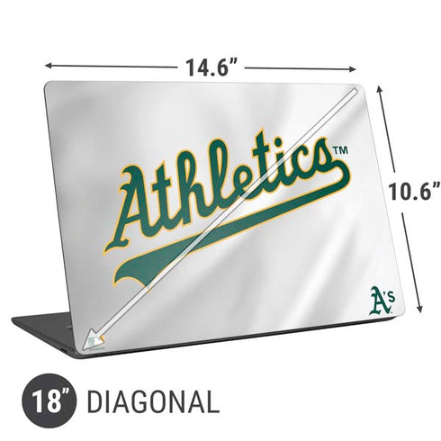 MLB Oakland Athletics Home Jersey Universal Laptop 18in (14.6 x 10.6in) Skin