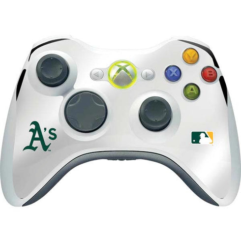 MLB Oakland Athletics Home Jersey Xbox 360 Wireless Controller Skin