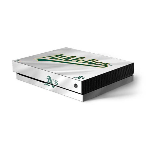 MLB Oakland Athletics Home Jersey Xbox One X Console Skin