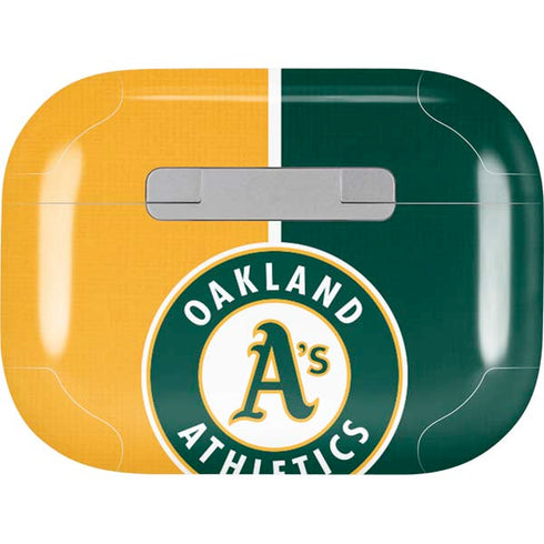 MLB Oakland Athletics Split AirPods Pro 2nd Gen Skin