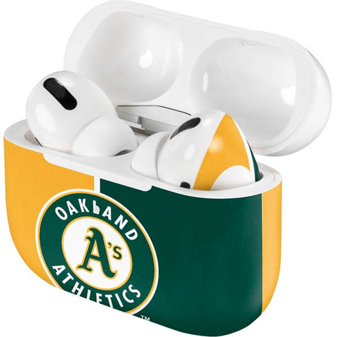MLB Oakland Athletics Split Apple AirPods Pro Skin