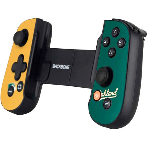 MLB Oakland Athletics Split Backbone One for iPhone Game Controller Skin