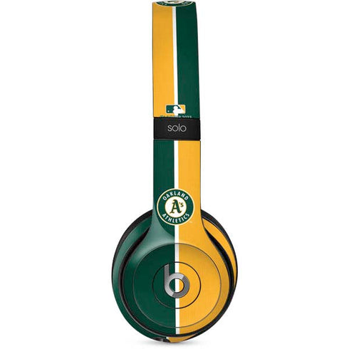 MLB Oakland Athletics Split Beats Solo 2 Wired Skin