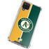 MLB Oakland Athletics Split Galaxy A12 Clear Case