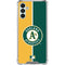 MLB Oakland Athletics Split Galaxy A13 5G Clear Case