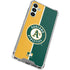 MLB Oakland Athletics Split Galaxy A13 5G Clear Case