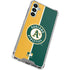 MLB Oakland Athletics Split Galaxy A14 5G Clear Case