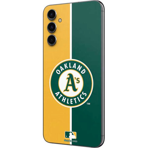 MLB Oakland Athletics Split Galaxy A14 5G Skin