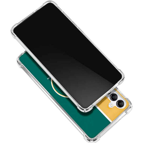 MLB Oakland Athletics Split Galaxy A15 5G Clear Case