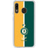 MLB Oakland Athletics Split Galaxy A20 Clear Case