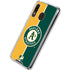 MLB Oakland Athletics Split Galaxy A30 Clear Case