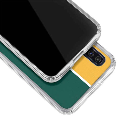 MLB Oakland Athletics Split Galaxy A50 Clear Case