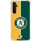 MLB Oakland Athletics Split Galaxy A54 5G Clear Case