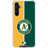 MLB Oakland Athletics Split Galaxy A54 5G Clear Case