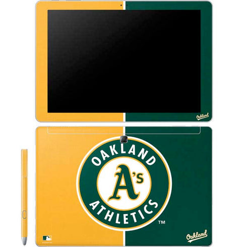 MLB Oakland Athletics Split Galaxy Book 12in Skin