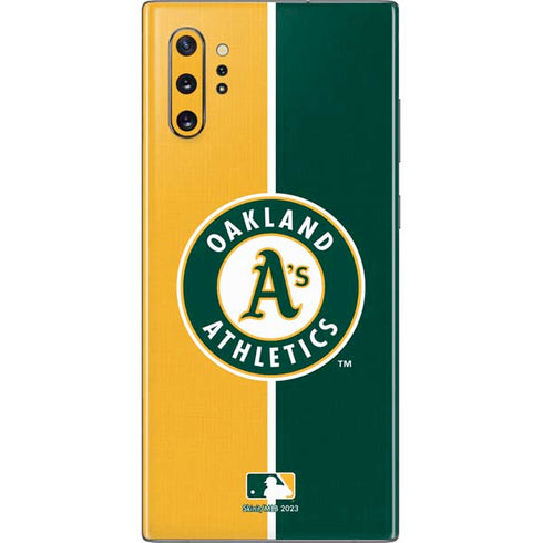 MLB Oakland Athletics Split Galaxy Note 10 Plus Skin