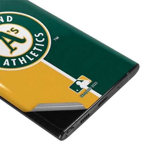 MLB Oakland Athletics Split Galaxy Note 10 Plus Skin