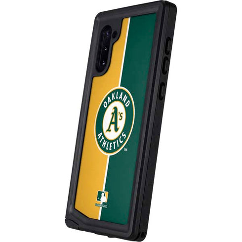 MLB Oakland Athletics Split Galaxy Note 10 Waterproof Case