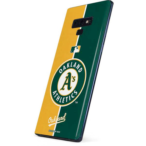 MLB Oakland Athletics Split Galaxy Note 9 Skin