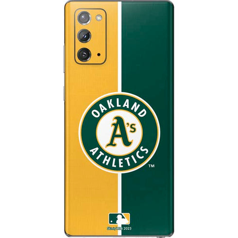 MLB Oakland Athletics Split Galaxy Note20 5G Skin