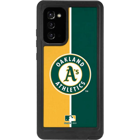 MLB Oakland Athletics Split Galaxy Note20 5G Waterproof Case