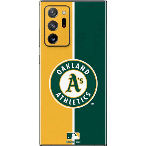 MLB Oakland Athletics Split Galaxy Note20 Ultra 5G Skin