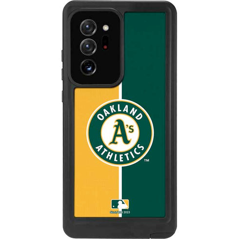 MLB Oakland Athletics Split Galaxy Note20 Ultra 5G Waterproof Case