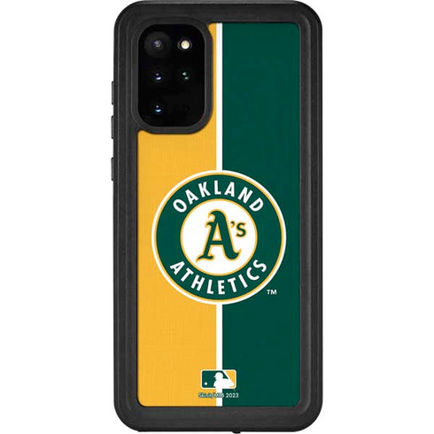 MLB Oakland Athletics Split Galaxy S20 Plus Waterproof Case