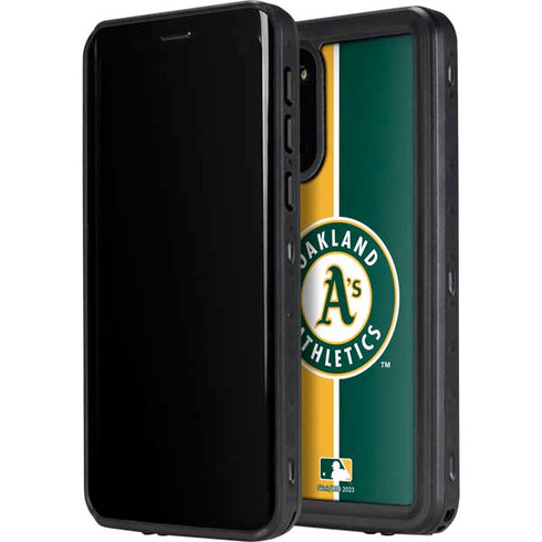 MLB Oakland Athletics Split Galaxy S20 Plus Waterproof Case
